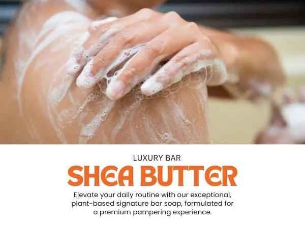 Ammuri Shea Butter Luxury Bar Soap - Soften Soothe Pamper Skin Daily 250g