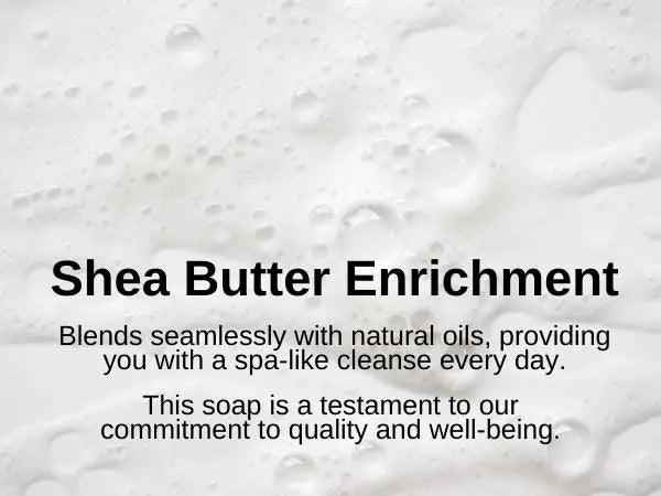 Ammuri Shea Butter Luxury Bar Soap - Soften Soothe Pamper Skin Daily 250g