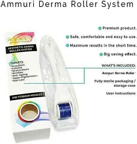 Ammuri Skincare Titanium Derma Roller 0.5mm System