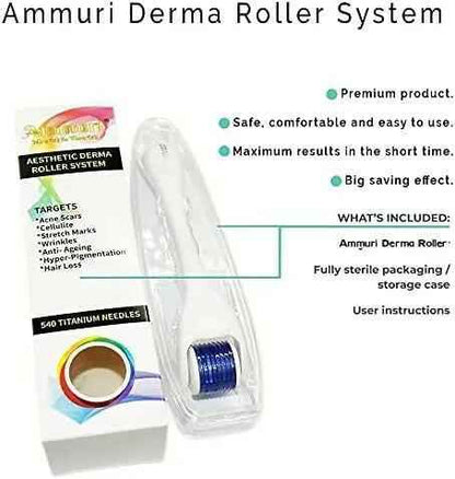 Ammuri Skincare Titanium Derma Roller 0.5mm System