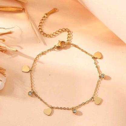 Titanium Steel Heart Love Heart Jewelry Colorfast Christmas Valentine&