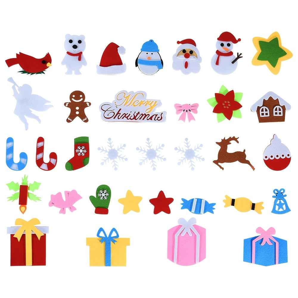 Felt Christmas Tree Or Snowman Holiday Decoration, Perfect For Homes, Classrooms, Offices, And Party Venues, Versatile Seasonal Decor, Festive Wall Art, Christmas Decorations, Best For Christmas, Ch