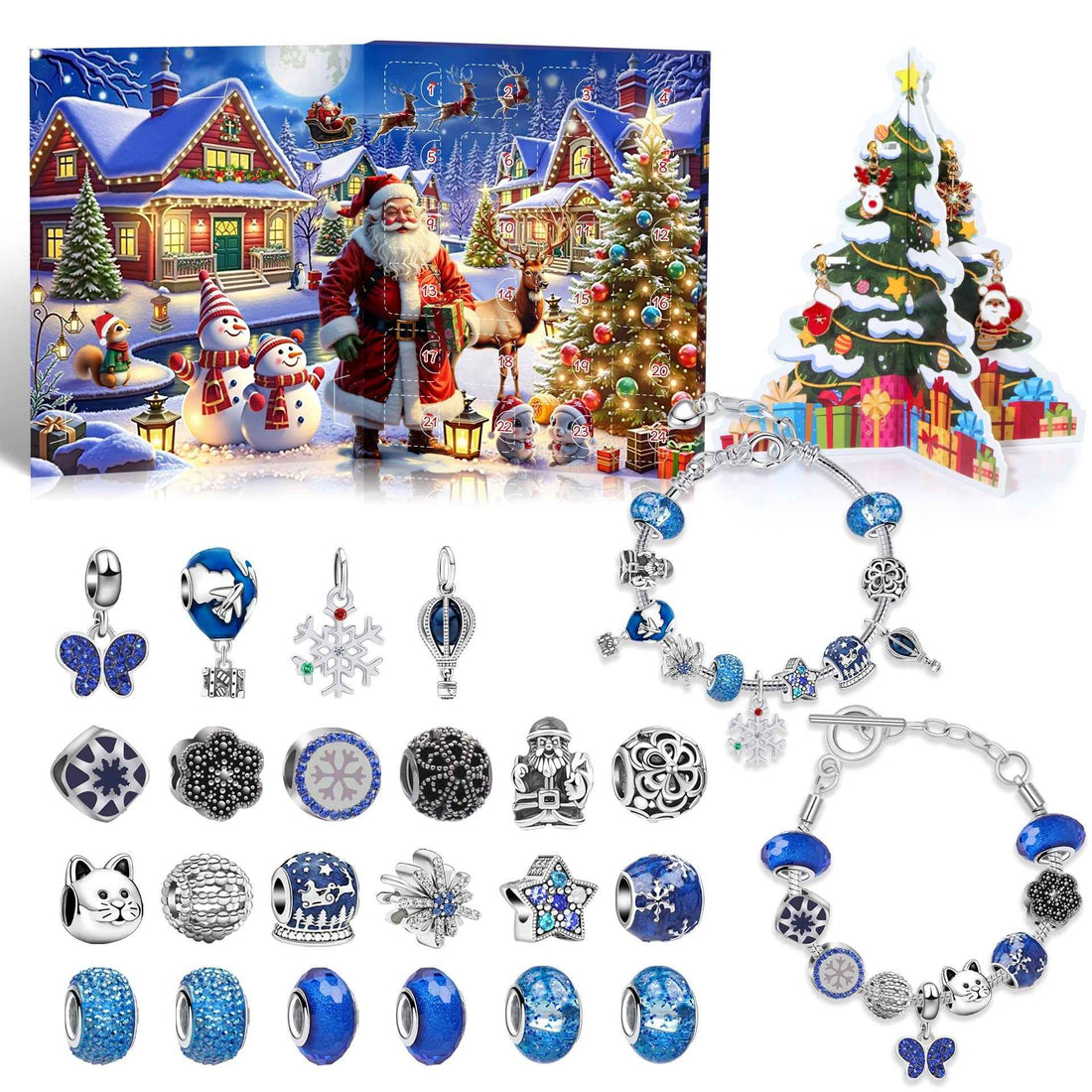 24 Grid Christmas Advent Calendar Countdown Set