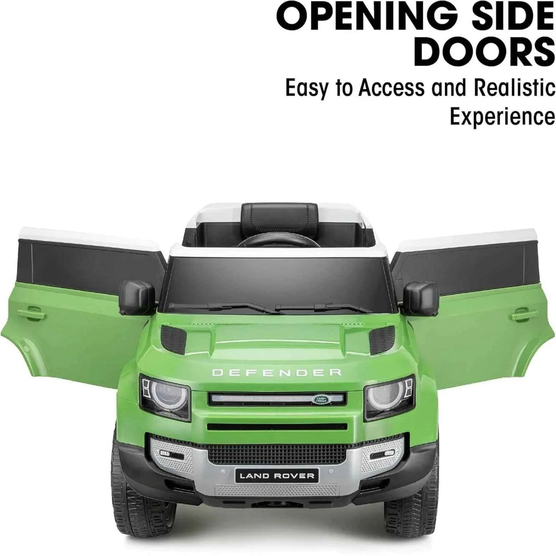 Xootz Land Rover Defender 12V Electric Ride On with Lithium Battery - Green