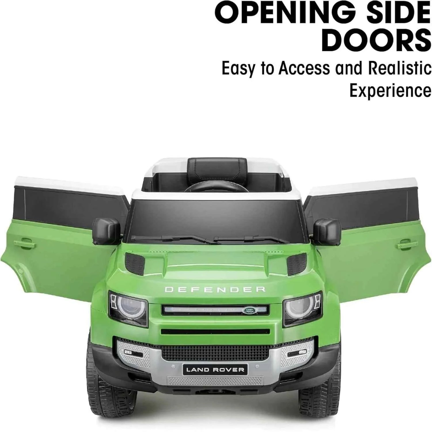 Xootz Land Rover Defender 12V Electric Ride On with Lithium Battery - Green