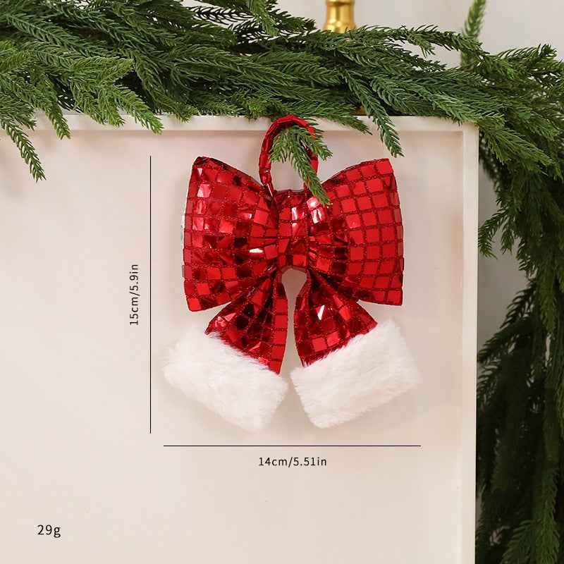 Mirror Bow Christmas Tree Decoration