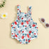 Babies’ Printed Front Knotted Suspender Pants