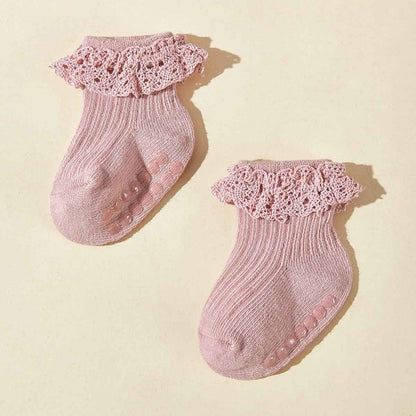 Baby Girls’ Lace Tube Socks-Pair of 6