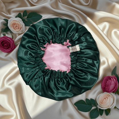 Blush Sage – Reversible Satin Bonnet | Adjustable &amp; Versatile Hair Protection