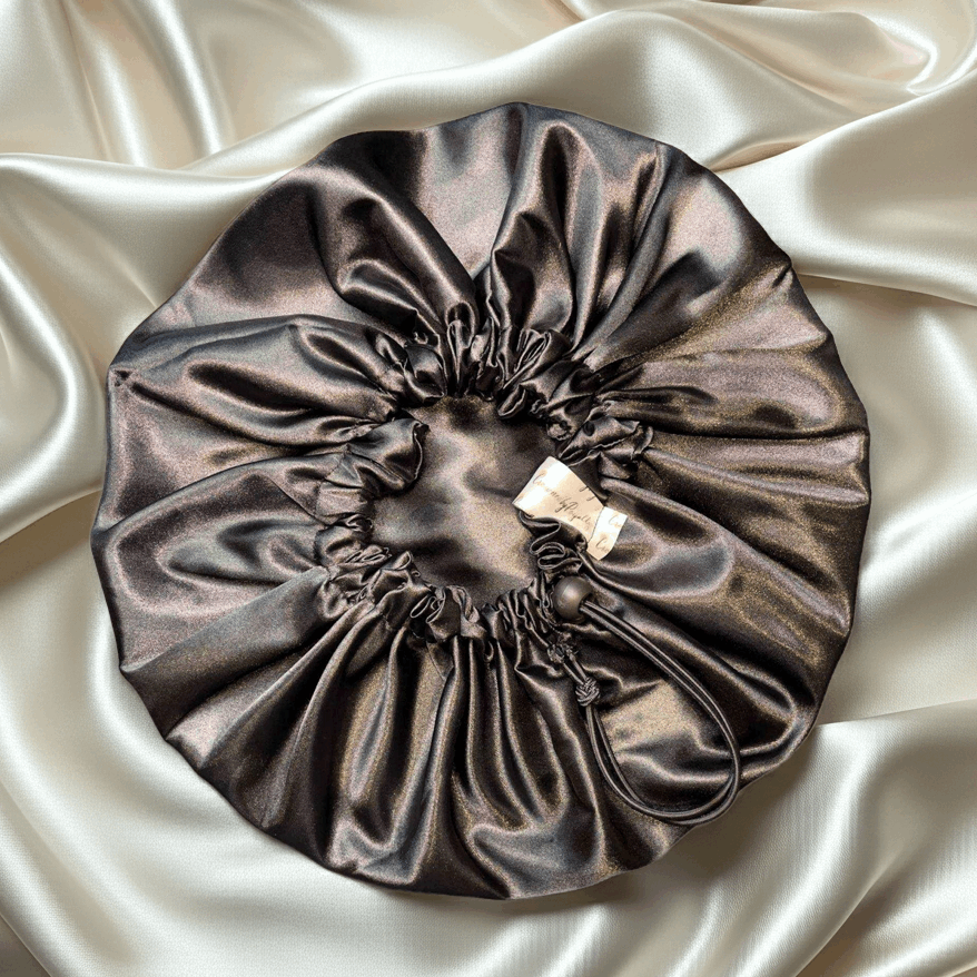 BLVCK Reversible Satin Bonnet – Black Hair Protection &amp; Style