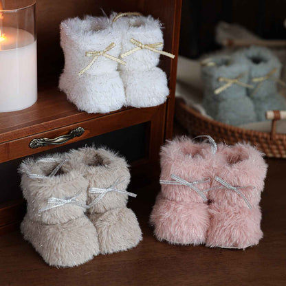 Plush Christmas Small Boots Creative Decoration Christmas Tree Pendant