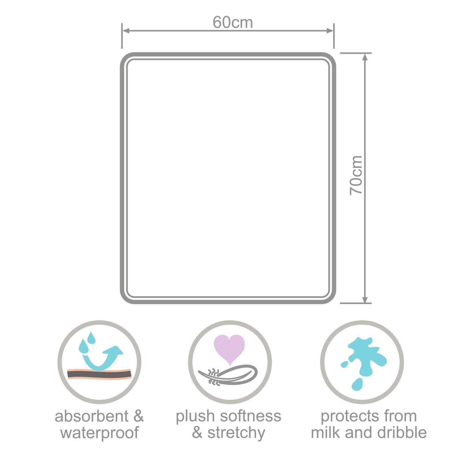 Plush Tummy Time Mat in Cream &amp; Beige for Newborn Baby