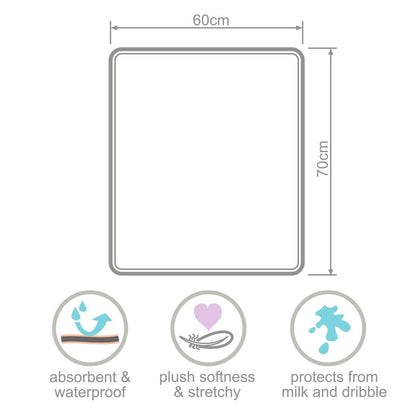 Plush Tummy Time Mat in Cream &amp; Beige for Newborn Baby