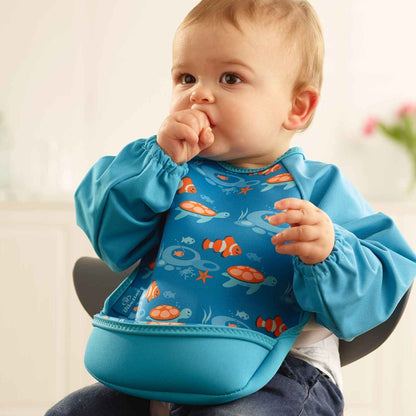 Weaning Bib with Sleeves - Tropical Fish UltraBib