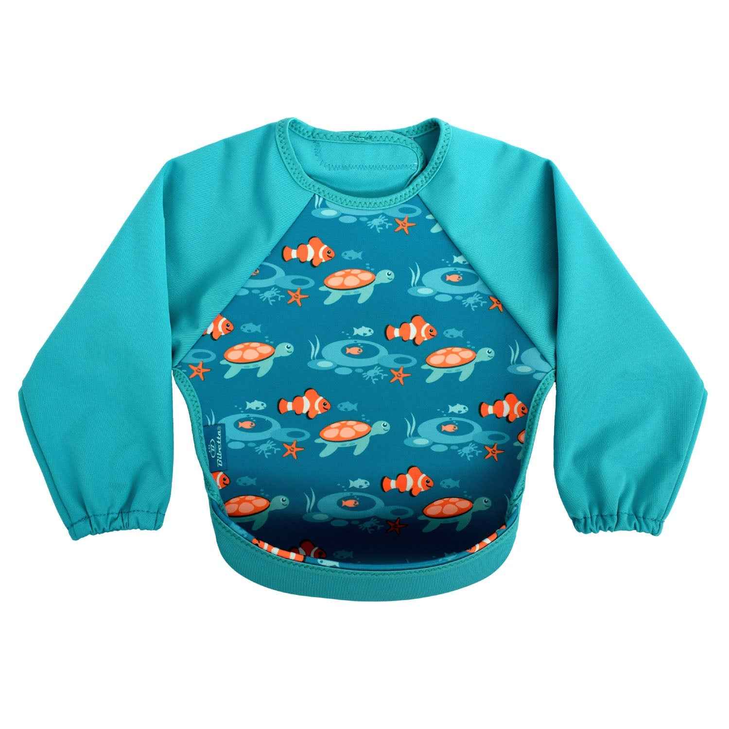 Weaning Bib with Sleeves - Tropical Fish UltraBib