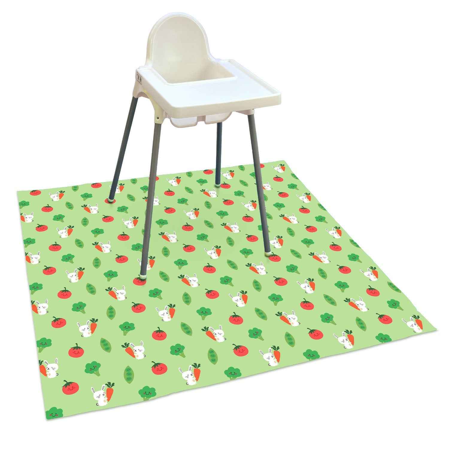 Wipeezee Splash Mat - Green Bunny &amp; Veg