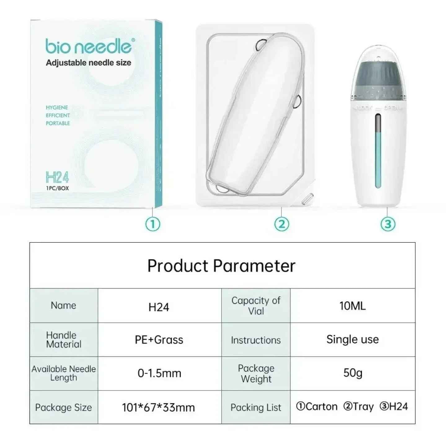 Ammuri Adjustable Derma Roller – 6-in-1 Microneedle Skin Tool for Face, Hair &amp; Body