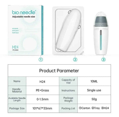 Ammuri Adjustable Derma Roller – 6-in-1 Microneedle Skin Tool for Face, Hair &amp; Body