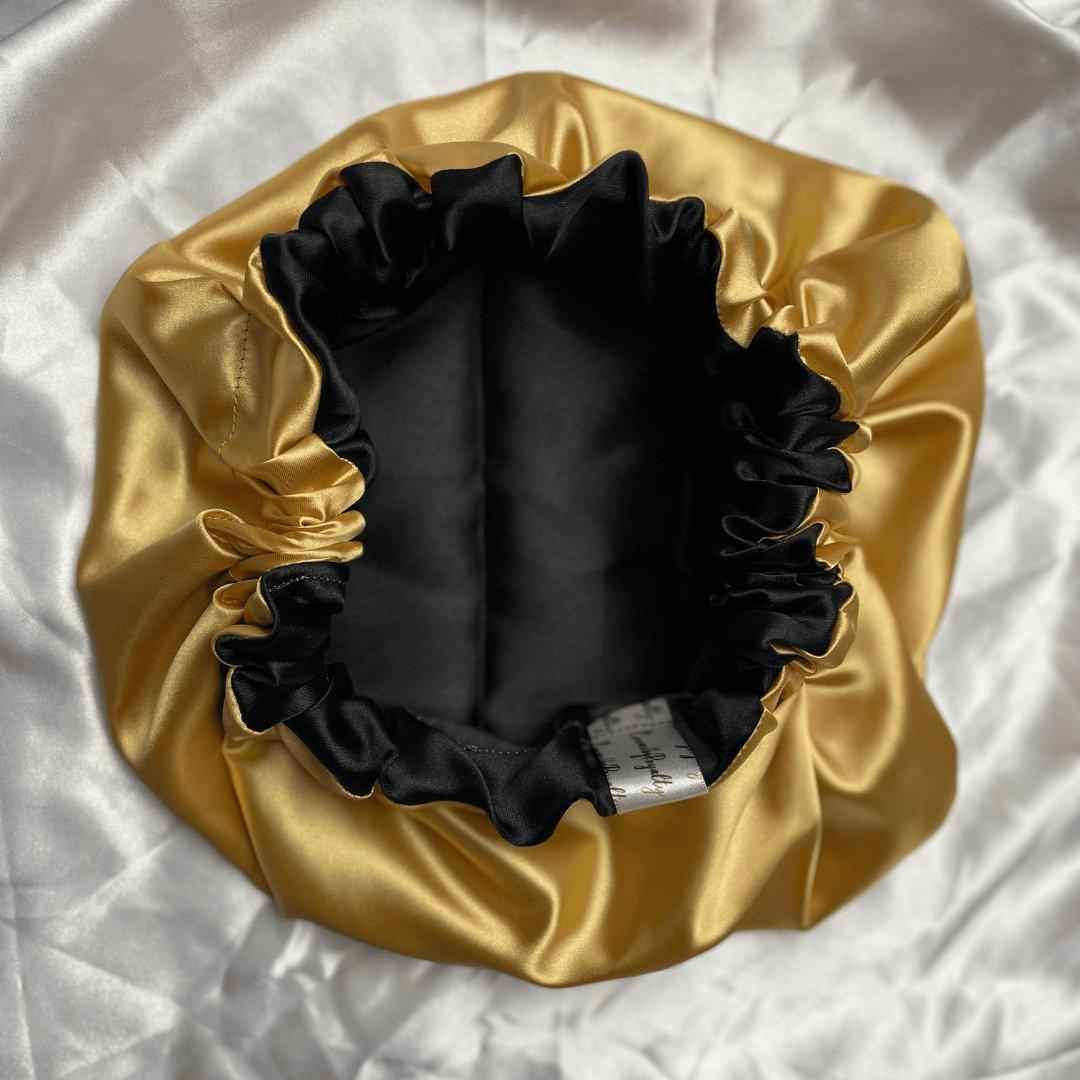 BLVCK ft GOLD Satin Bonnet - Luxurious Hair Protection