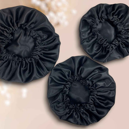 BLVCK Reversible Satin Bonnet – Black Hair Protection &amp; Style
