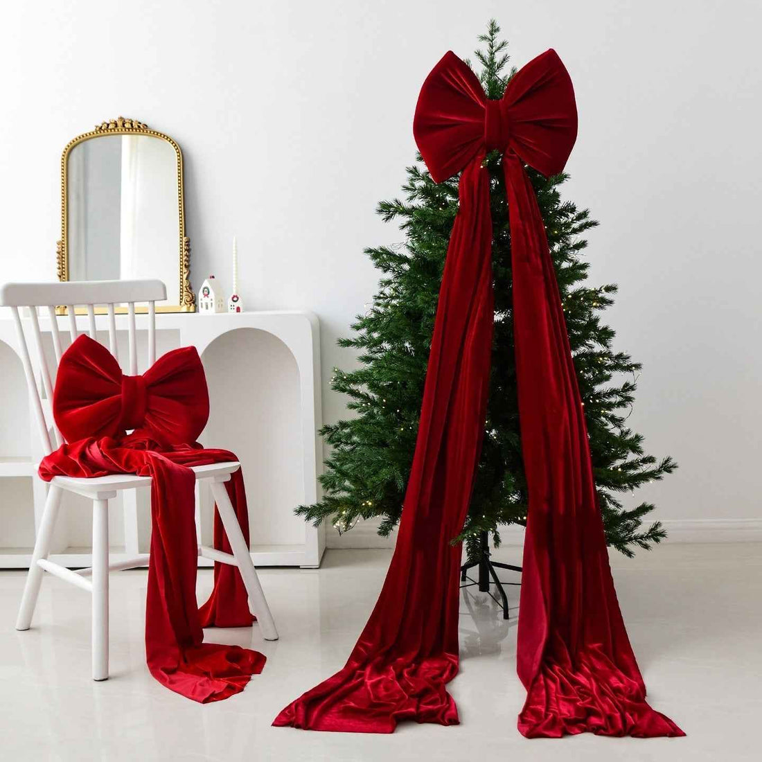 Christmas Decoration Velvet Large Bow Decoration