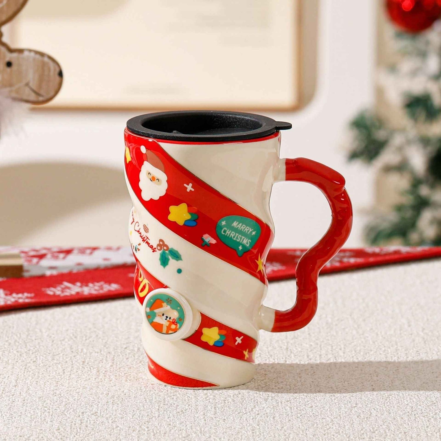 Christmas Couple Ceramic Mug Household