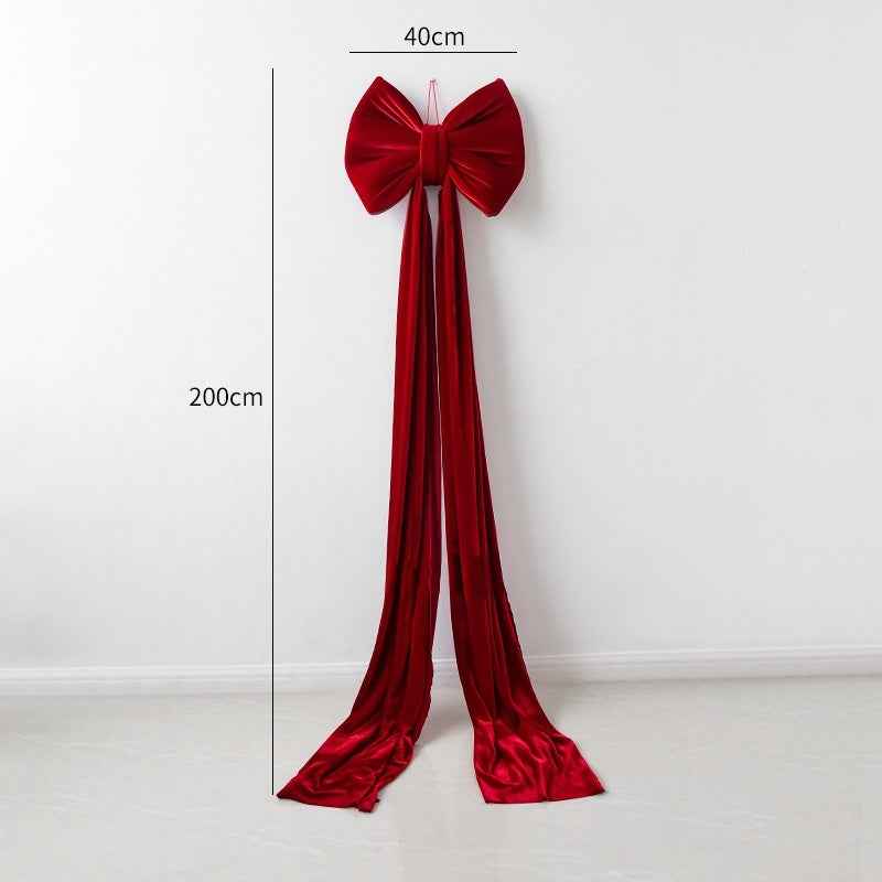 Christmas Decoration Velvet Large Bow Decoration
