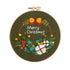 Christmas Day Gift Snowman Wreath Embroidery Material Package