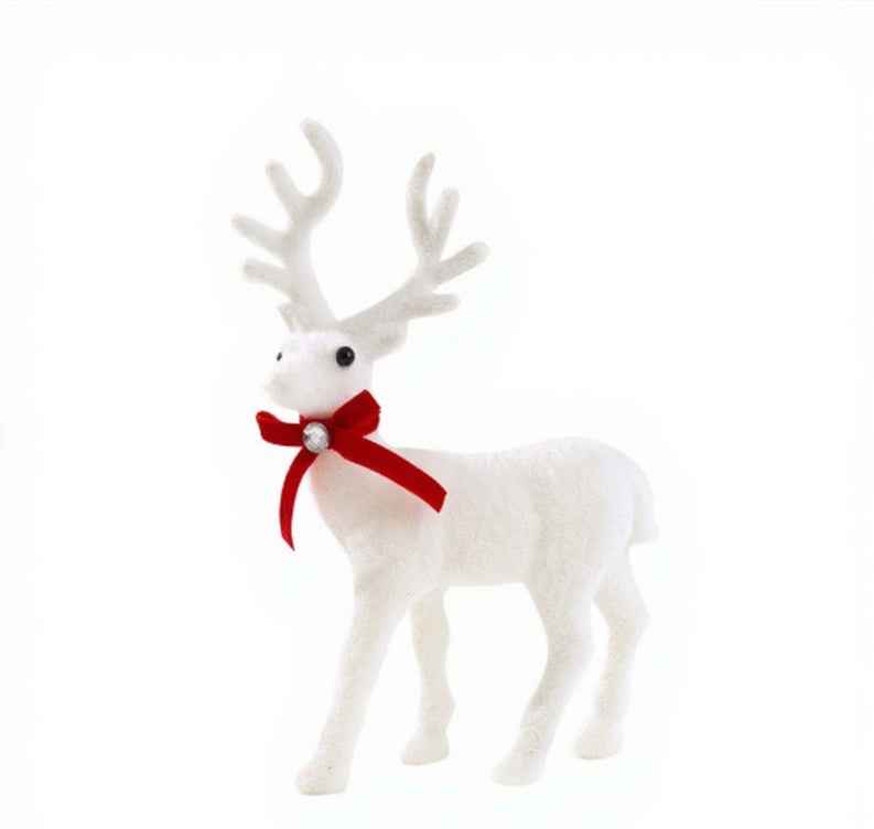 Plush Moose Toy Christmas Deer Decoration Doll