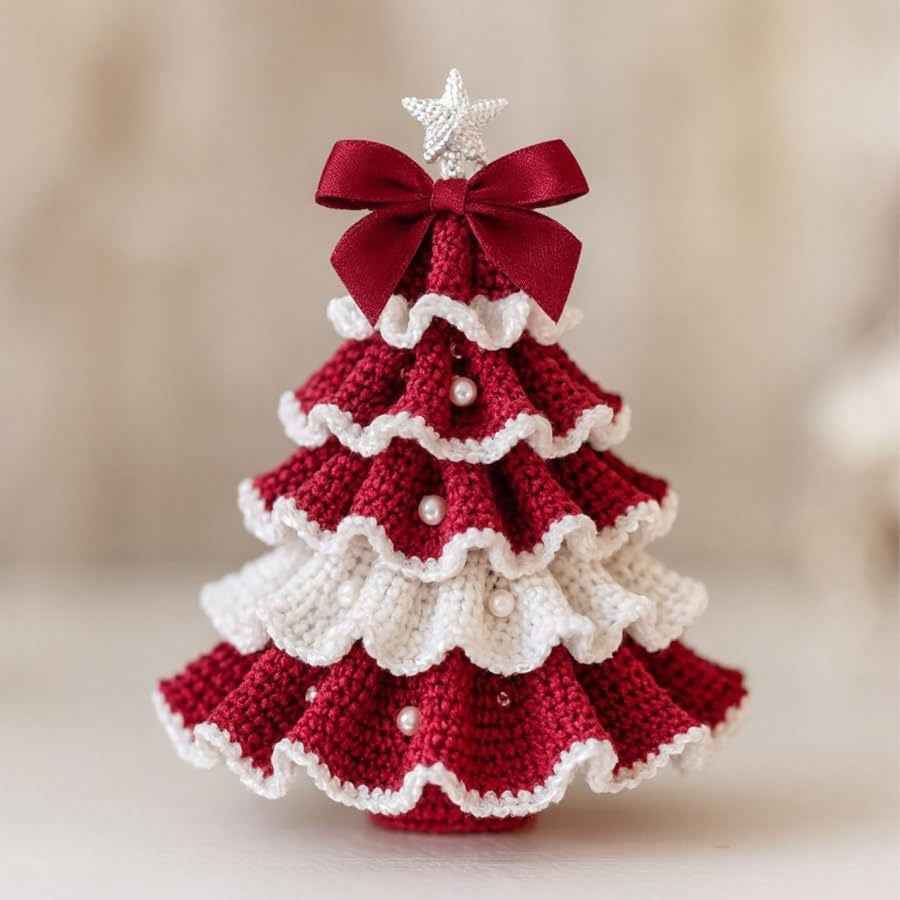 Crochet Christmas Tree Decoration DIY Material Package