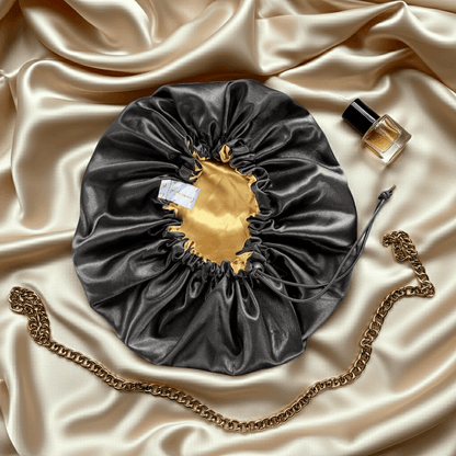 BLVCK ft GOLD Satin Bonnet - Luxurious Hair Protection