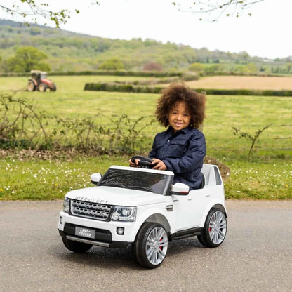 Xootz Landrover Discovery 12V Ride On Lithium - White