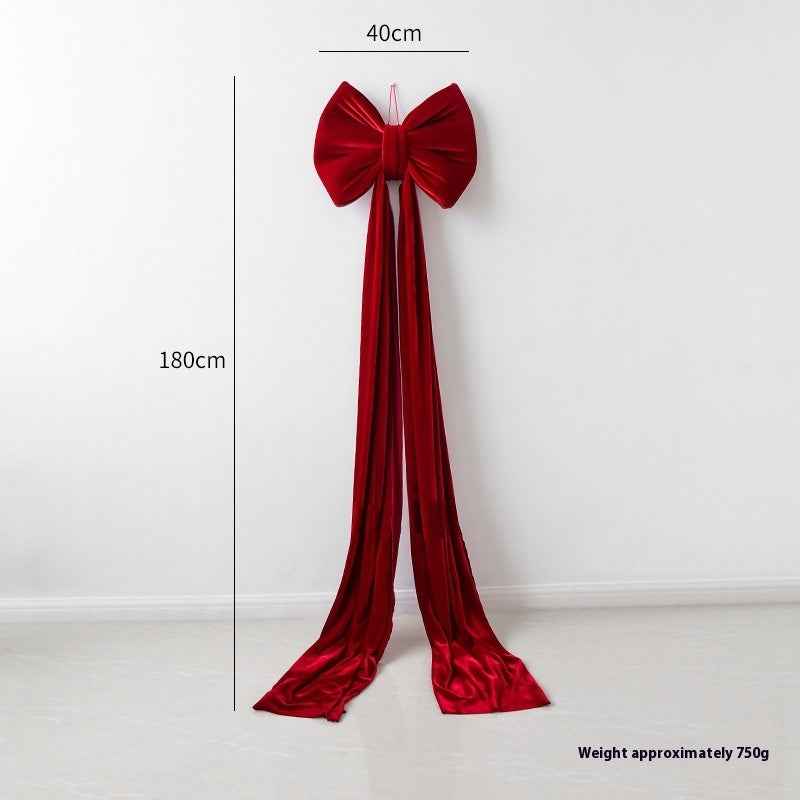 Christmas Decoration Velvet Large Bow Decoration