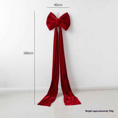 Christmas Decoration Velvet Large Bow Decoration