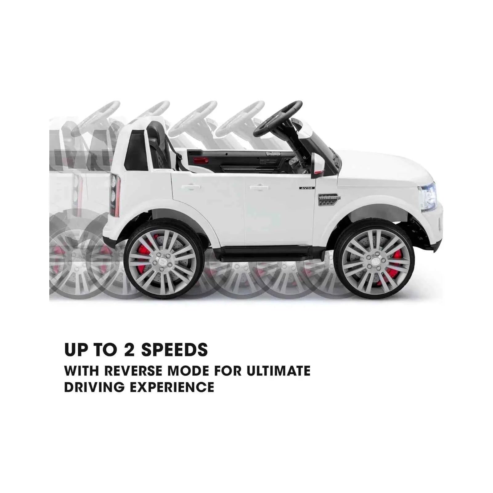 Xootz Landrover Discovery 12V Ride On Lithium - White