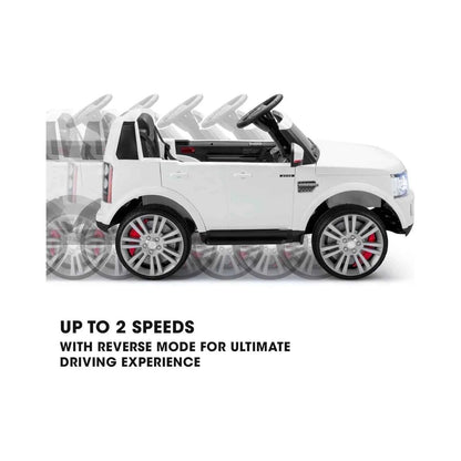 Xootz Landrover Discovery 12V Ride On Lithium - White