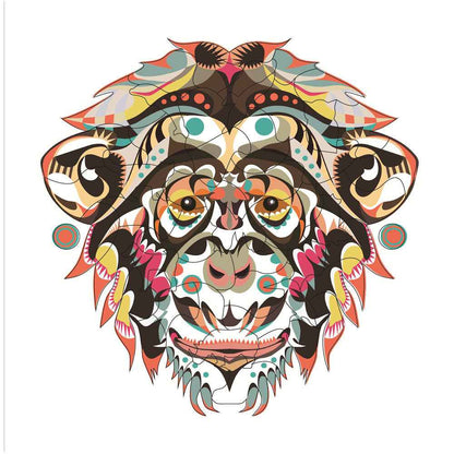 Each Piece Is Animal Shaped Christmas Gift Colorful Elephant Turtle Wooden Jigsaw Puzzles