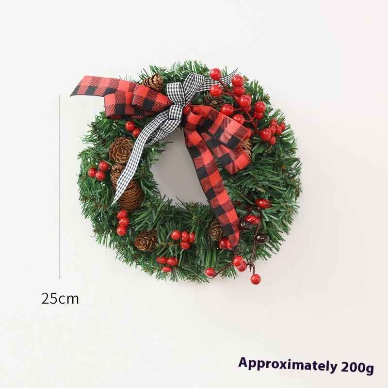 Christmas Garland Bow Christmas Door Hanging Window Decoration Christmas Decorations