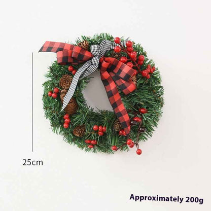 Christmas Garland Bow Christmas Door Hanging Window Decoration Christmas Decorations