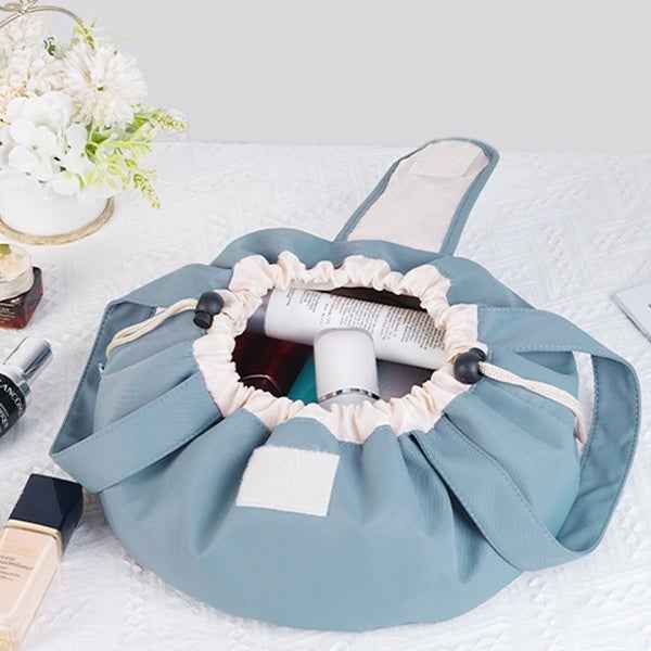Barrel Drawstring Makeup Bag Large Capacity Women&