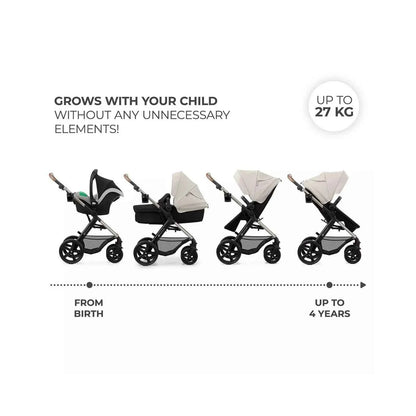Kinderkraft Moov 2 3-in-1 Travel System - Grey