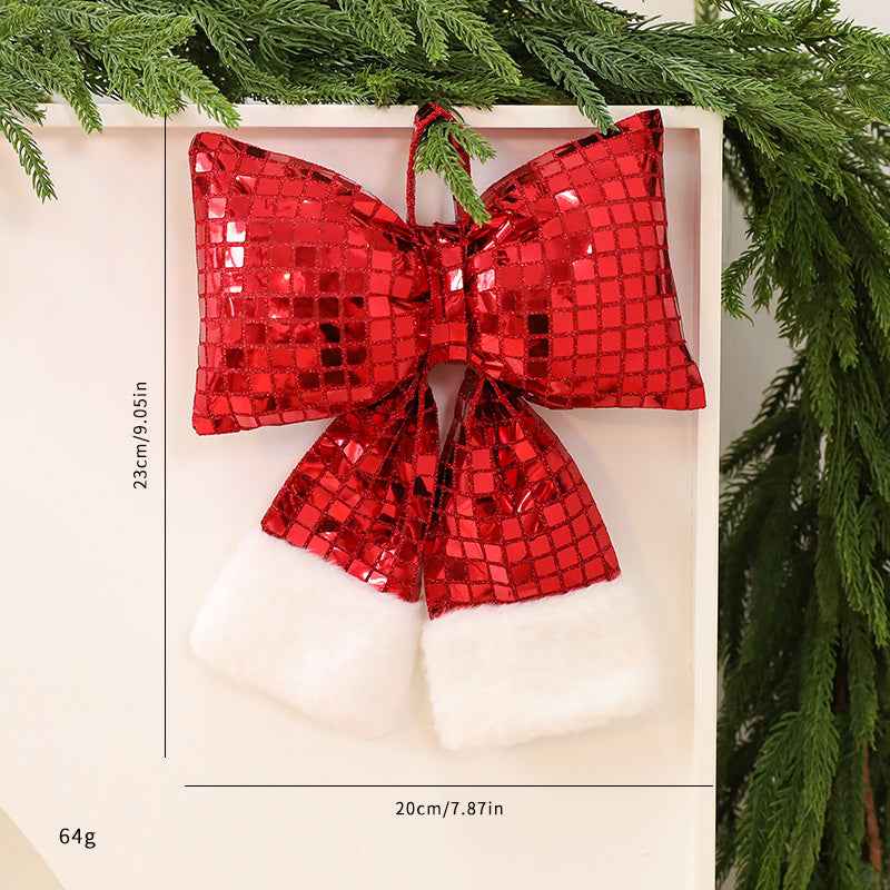 Mirror Bow Christmas Tree Decoration