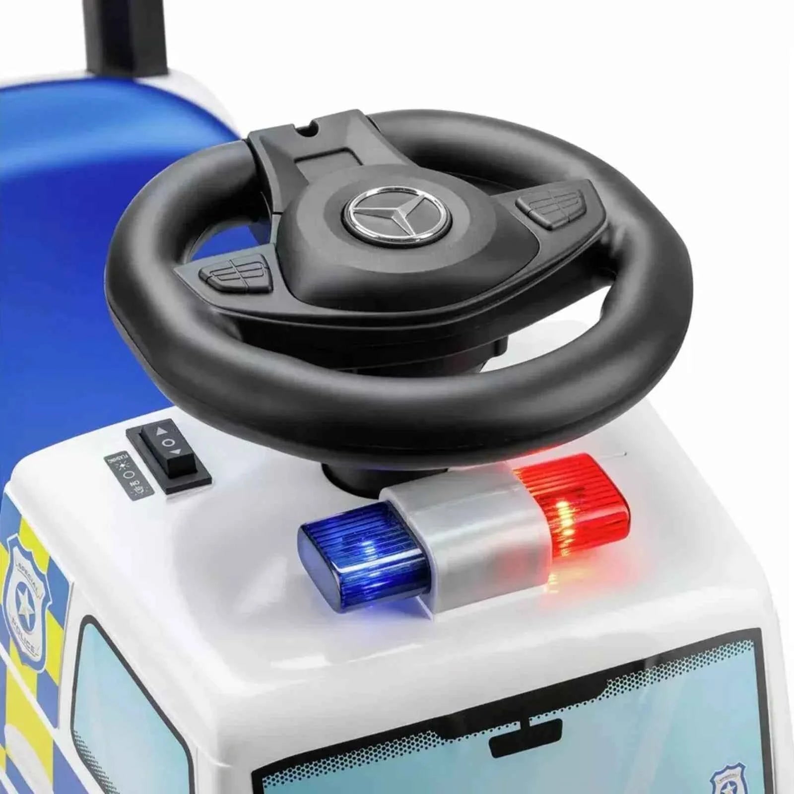 Xootz Mercedes-Benz Police Foot-to-Floor Ride On - White