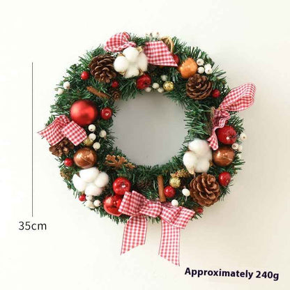 Christmas Garland Bow Christmas Door Hanging Window Decoration Christmas Decorations