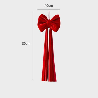 Christmas Decoration Velvet Large Bow Decoration