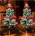 Solar-powered Christmas Cedar Tree Lights For Outdoor Lawn Decoration