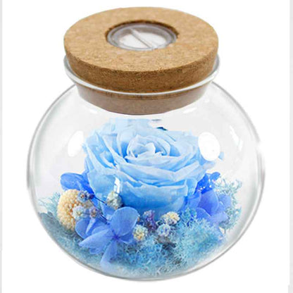 Led Color Luminous Preserved Fresh Flower Rose Christmas Valentine&