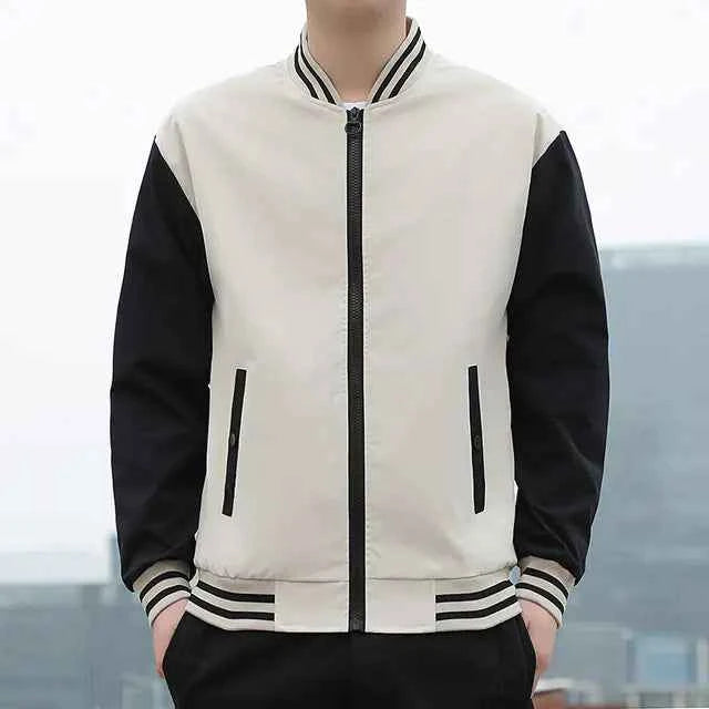 Men’s Casual Baseball Jacket – Lightweight Spring/Autumn Coat