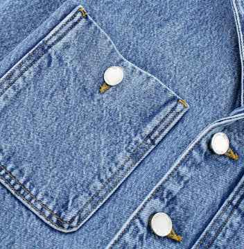 Girls’ Waist-tight Straight-leg Denim Jumpsuit