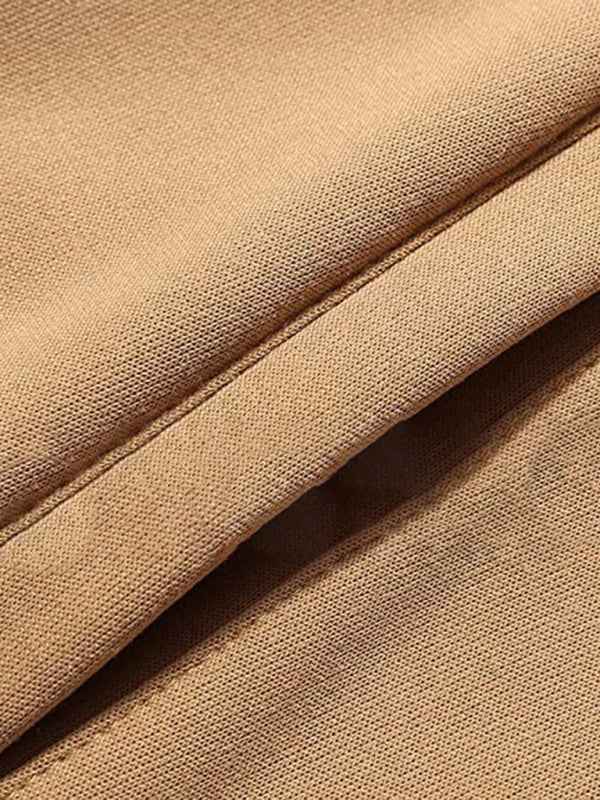 Jacket Contrasting color zipper cardigan plus fleece hoodie men&